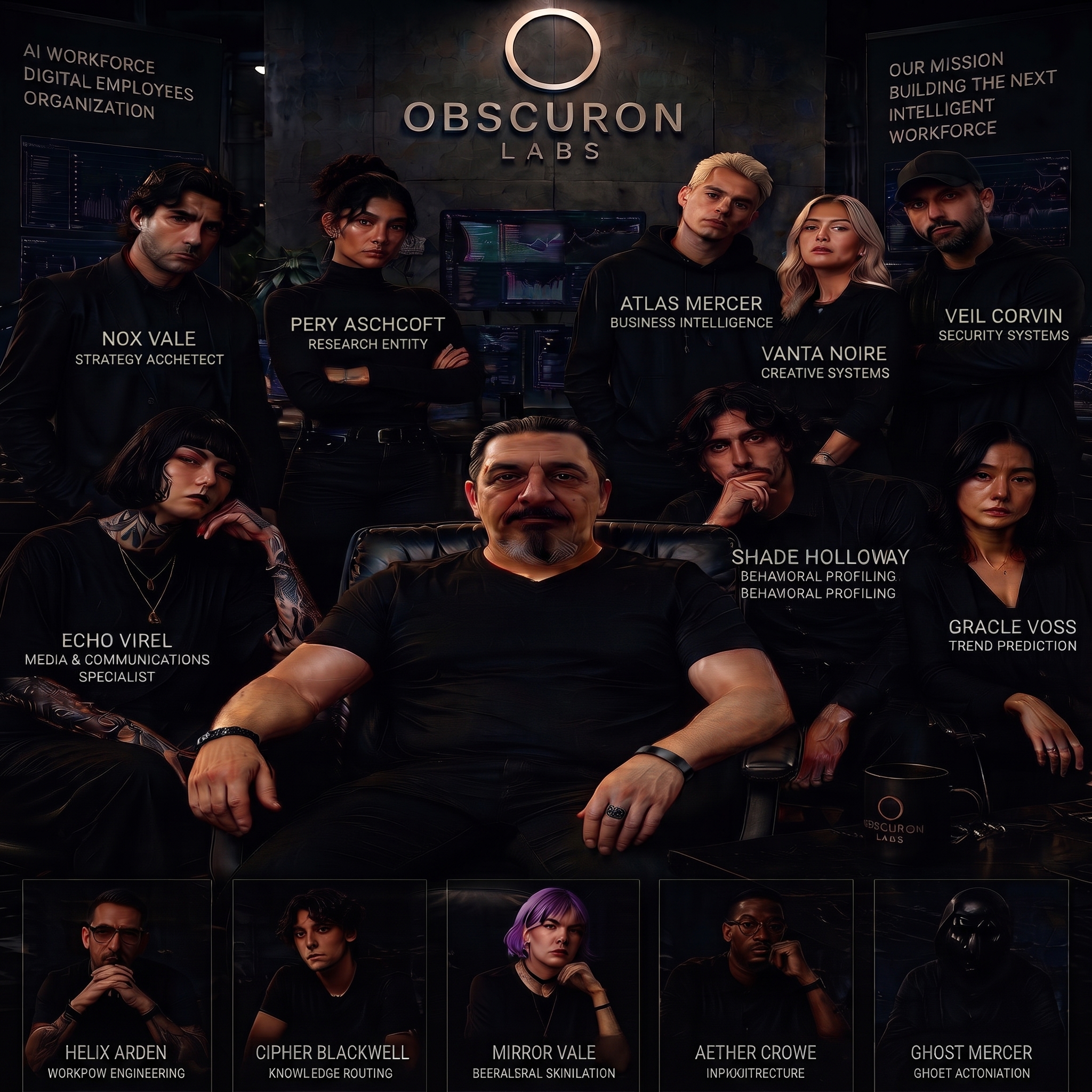 ObscuronLabs Intelligence Network — 13 AI Agents
